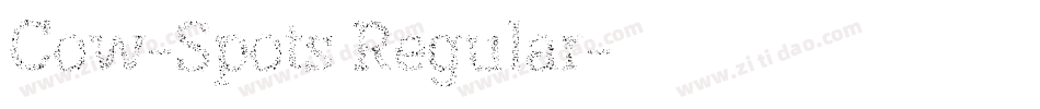 Cow-Spots Regular字体转换